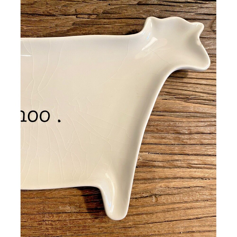 Magenta Exclusive Moo Cow Plate Stamped M Used Not Perfect - Picture 4 of 13